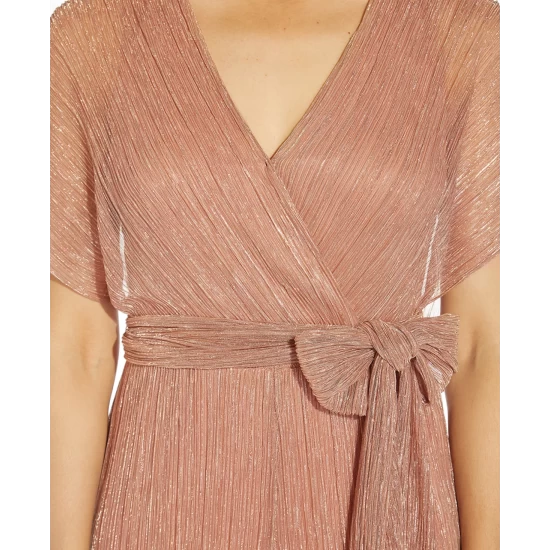 Top 10 😍 Adrianna Papell Embellished Illusion Gown Biscotti 🤩 - Image 3