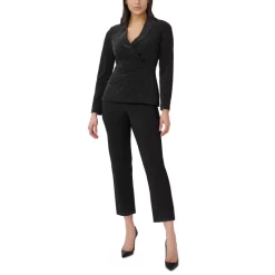 Brand new ๐ Adrianna Papell ๐ฉ Women's Mikado High-Low Tuxedo Gown Black โ