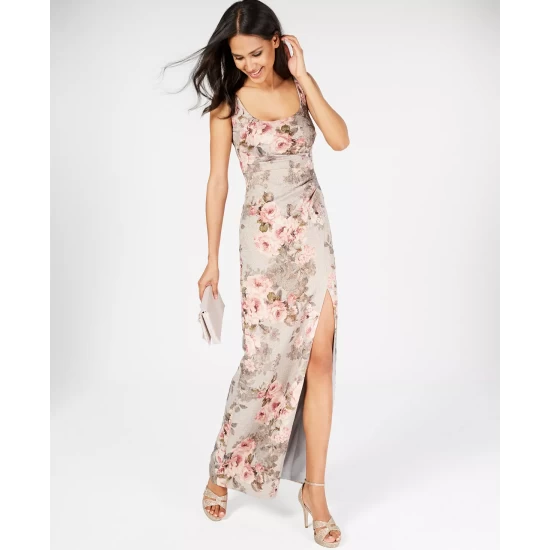 Brand new 🛒 Adrianna Papell 👩 Women's Mikado High-Low Tuxedo Gown Black ⌛ - Image 2