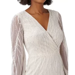 Brand new 🌟 Adrianna Papell 👩 Women's Keyhole Metallic Jacquard 👗 Dress Black Multi 🎉