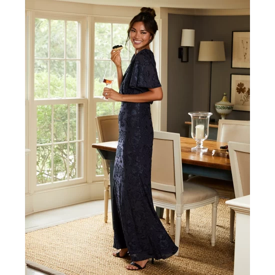 Best reviews of โ๏ธ Adrianna Papell ๐ฉ Women's Metallic Crinkled Jumpsuit Navy Night ๐คฉ