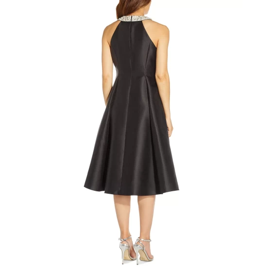 Best reviews of ๐ Adrianna Papell Beaded-Neck Mikado ๐ Dress Belini ๐ - Image 5