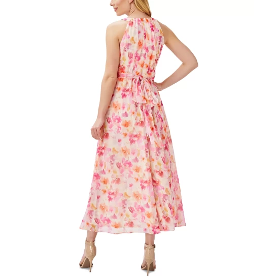 New ๐ Adrianna Papell ๐ฉ Women's Metallic-Knit Tuxedo ๐ Dress Gold ๐คฉ - Image 3