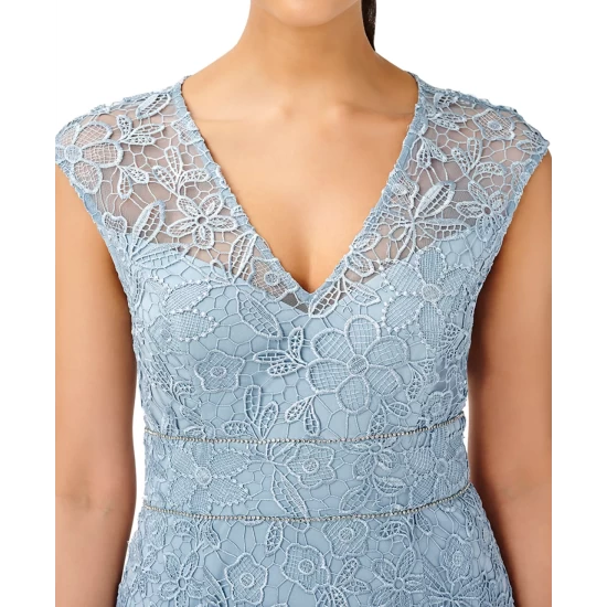 New ๐ Adrianna Papell ๐ฉ Women's Metallic-Knit Tuxedo ๐ Dress Gold ๐คฉ - Image 7