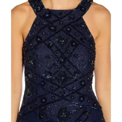 Outlet ๐ฅ Adrianna Papell ๐ฉ Women's Embellished One-Shoulder ๐ Dress Black ๐งจ