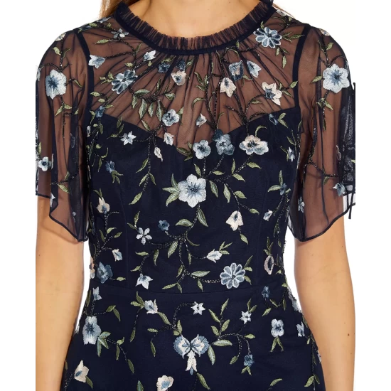 Best Sale โ Adrianna Papell ๐ฉ Women's Jersey Tuxedo Sheath ๐ Dress Black โญ