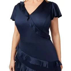 Top 10 😀 Adrianna Papell Plus Size Beaded Cocktail 👗 Dress Raspberry Wine 😍