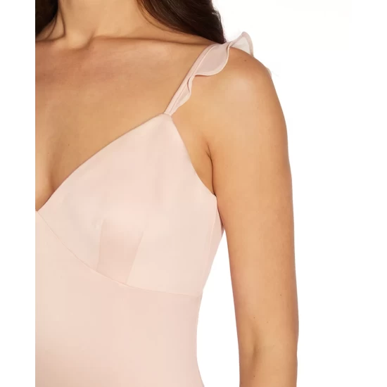 Budget 🔔 Adrianna Papell Beaded Short-Sleeve Gown Deep Blue 😍 - Image 3