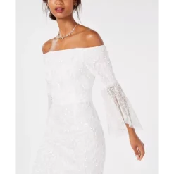 Coupon 👏 Adrianna Papell 👩 Women's Sequined Embroidered Gown Silver Multi 🛒