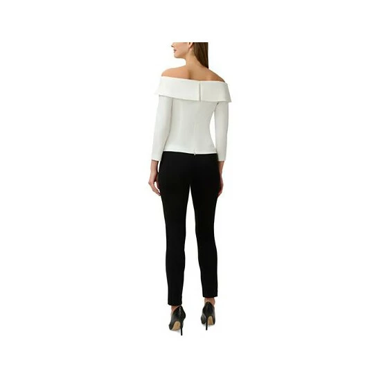 Budget ๐ Adrianna Papell ๐ฉ Women's Off-The-Shoulder Top Ivory โค๏ธ - Image 2