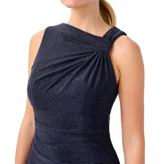 Discount ✔️ Adrianna Papell Embroidered A-Line 👗 Dress Marble 🛒 - Image 5