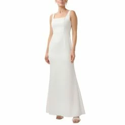 Budget ๐ Adrianna Papell ๐ฉ Women's Square-Neck Mermaid Gown Ivory ๐คฉ