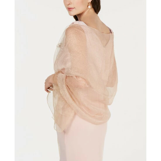 Flash Sale 🎁 Adrianna Papell Metallic Wrap Scarf Silver ✔️ - Image 2