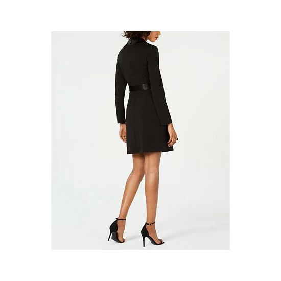 Deals ❤️ Adrianna Papell Tuxedo Sheath 👗 Dress Black 🎁 - Image 3