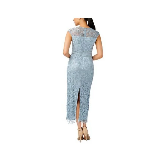 Cheap ๐ Adrianna Papell ๐ฉ Women's Lace Midi ๐ Dress Spring Ice โญ - Image 2