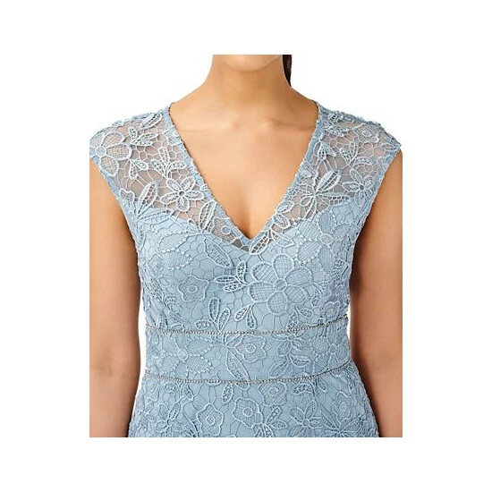 Cheap ๐ Adrianna Papell ๐ฉ Women's Lace Midi ๐ Dress Spring Ice โญ - Image 3