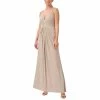Cheap ❤️ Adrianna Papell 👩 Women's Sleeveless V-Neck Twist-Front Gown Champagne 🎉