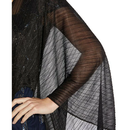 Deals 🔥 Adrianna Papell Asymmetrical-Hem Shawl Champagne Gold 👍 - Image 5