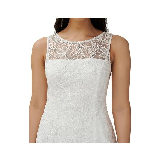 Cheapest ๐ Adrianna Papell ๐ฉ Women's Lace Sheath ๐ Dress Ivory ๐ - Image 3