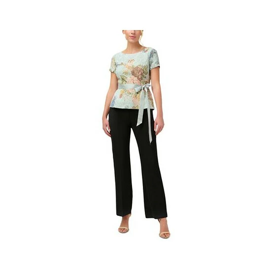Cheap 🔥 Adrianna Papell 👩 Women's Textured Floral-Print Top Sky Blue Multi 😀 - Image 3