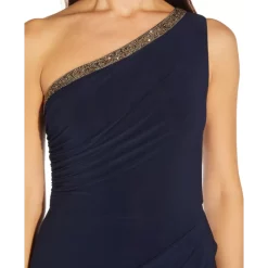 Buy ✔️ Adrianna Papell Embroidered Metallic Gown Gold 😉