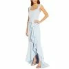 Deals 🧨 Adrianna Papell Ruffled Back-Cutout Gown Opal 😍