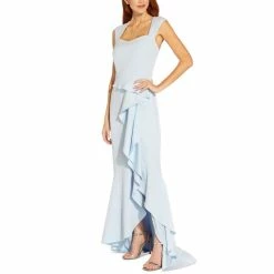 Deals 🧨 Adrianna Papell Ruffled Back-Cutout Gown Opal 😍