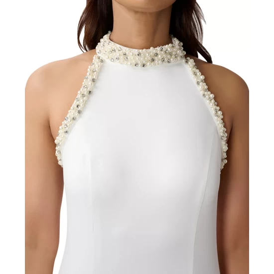 Best reviews of ⌛ Adrianna Papell 👩 Women's Beaded Bodice Gown Biscotti 🎁 - Image 2